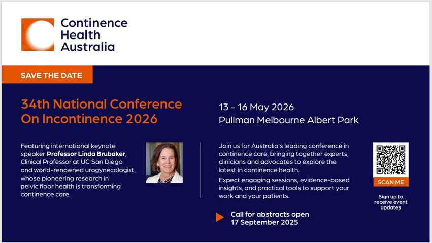 Ics Membership ICS | 34th National Conference in Incontinence 2026 -Continence Health ...